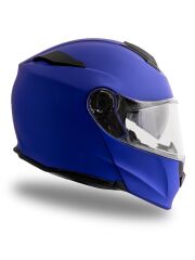 Origine Delta Basic Mat Mavi Çene Açılır Kask Şeffaf Camlı S