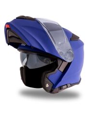 Origine Delta Basic Mat Mavi Çene Açılır Kask Şeffaf Camlı M