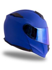 Origine Delta Basic Mat Mavi Çene Açılır Kask Mavi Camlı L