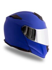 Origine Delta Basic Mat Mavi Çene Açılır Kask Gri Camlı XL