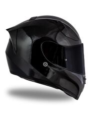 Origine Strada Parlak Siyah Güneş Vizörlü Kask Siyah Camlı XS