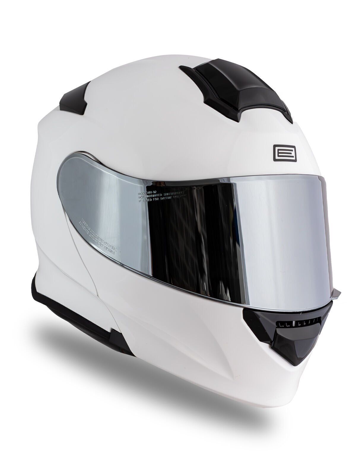 Origine Delta Basic Beyaz Güneş Vizörlü Çene Açılır Kask Gri Camlı XL