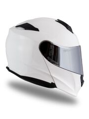 Origine Delta Basic Beyaz Güneş Vizörlü Çene Açılır Kask Gri Camlı 2XL