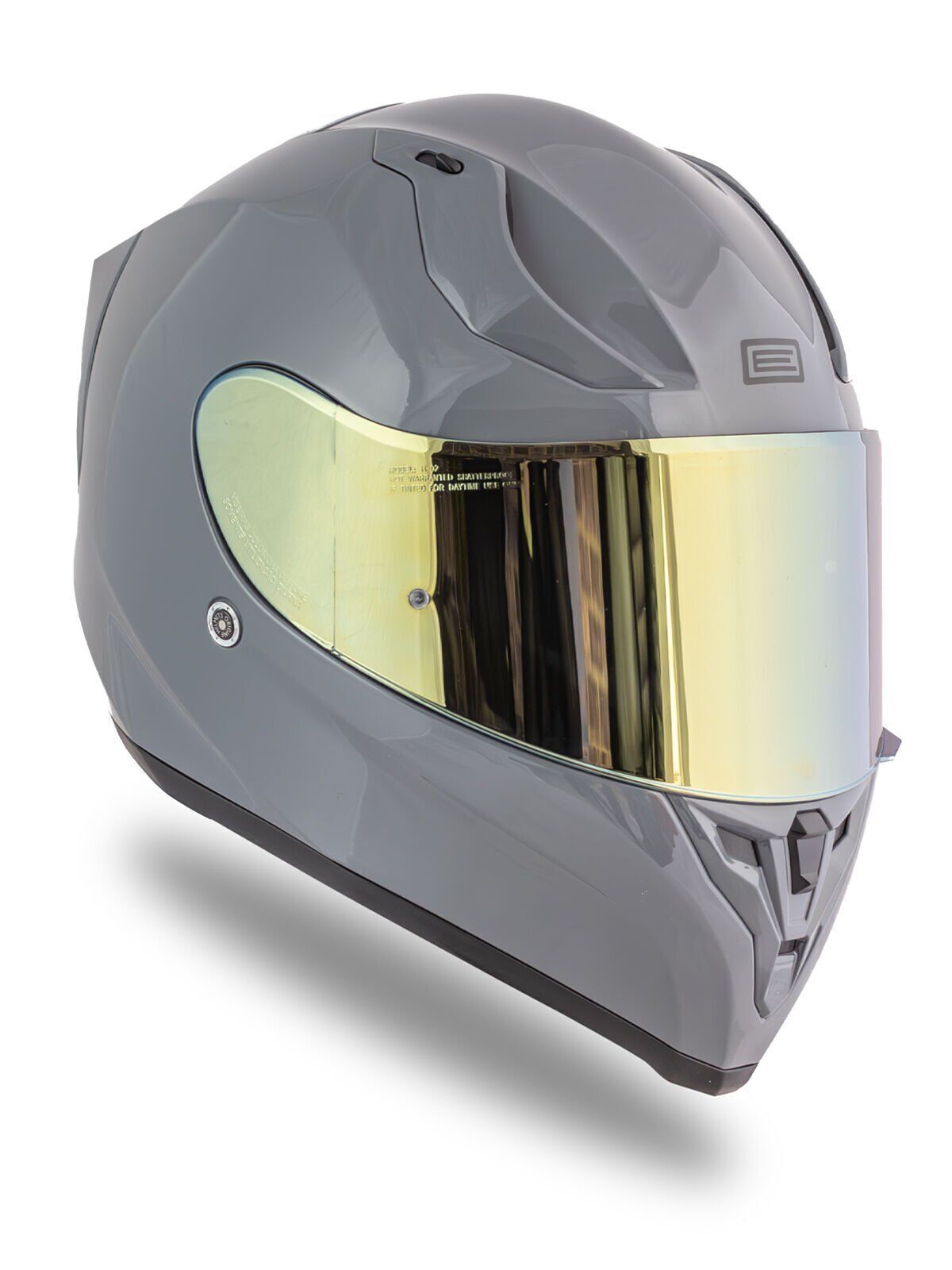 Origine Strada Nardo Gri Güneş Vizörlü Kask Sarı Camlı XS