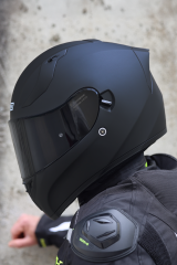 Origine Strada Mat Siyah Güneş Vizörlü Kask Siyah Camlı 2XL