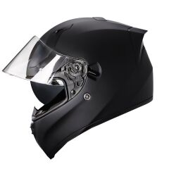 Origine Strada Mat Siyah Güneş Vizörlü Kask Şeffaf Camlı XL