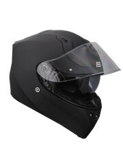 Origine Strada Mat Siyah Güneş Vizörlü Kask Şeffaf Camlı 2XL