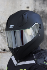 Origine Strada Mat Siyah Güneş Vizörlü Kask Gri Camlı M