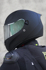 Origine Strada Mat Siyah Güneş Vizörlü Kask Gri Camlı M