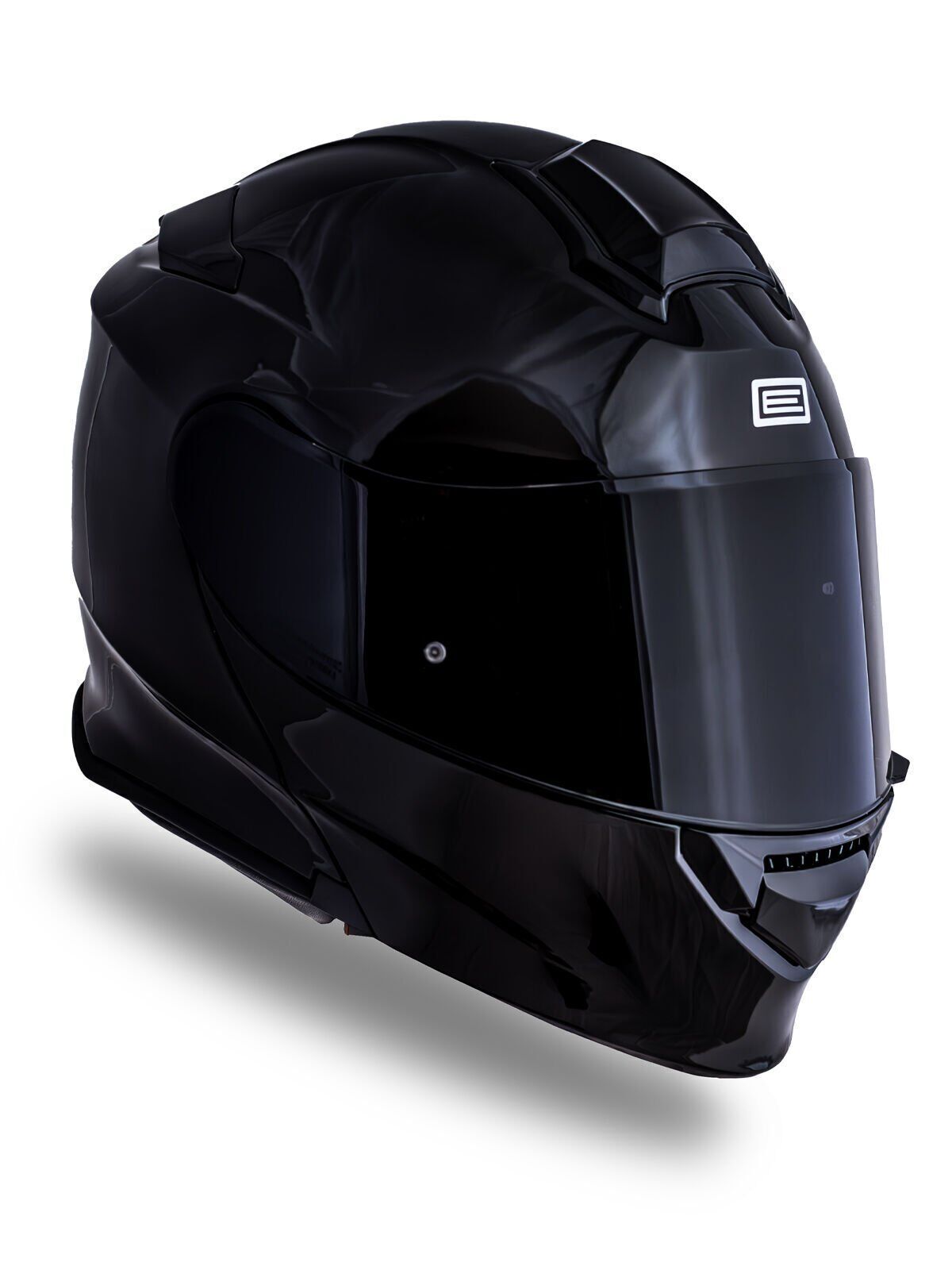 Origine Delta Basic Parlak Siyah Çene Açılır Kask Siyah Camlı XL