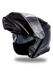 Origine Delta Basic Parlak Siyah Çene Açılır Kask Şeffaf Camlı XS