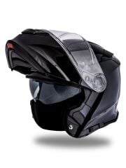 Origine Delta Basic Parlak Siyah Çene Açılır Kask Şeffaf Camlı XL