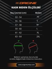 Origine Strada Competition Beyaz-Kırmızı-Siyah Güneş Vizörlü Kask Gökkuşağı Camlı M