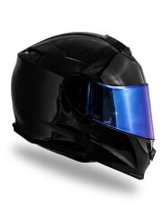 Origine Delta Basic Parlak Siyah Çene Açılır Kask Mavi Camlı 2XL