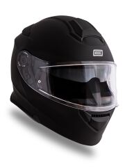 Origine Delta Basic Mat Siyah Güneş Vizörlü Çene Açılır Kask Şeffaf Camlı XL