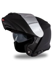 Origine Delta Basic Mat Siyah Güneş Vizörlü Çene Açılır Kask Gri Camlı XS