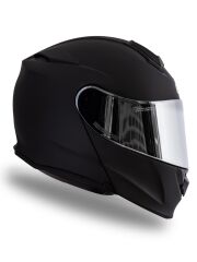 Origine Delta Basic Mat Siyah Güneş Vizörlü Çene Açılır Kask Gri Camlı XS