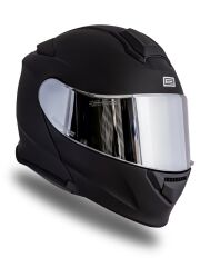 Origine Delta Basic Mat Siyah Güneş Vizörlü Çene Açılır Kask Gri Camlı S