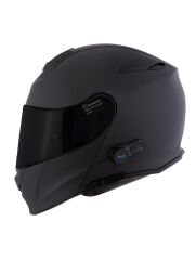 Origine Delta BT Mat Siyah Çene Açılır Kask (Intercomlu-Bluetoothlu Kask) Siyah Camlı XL