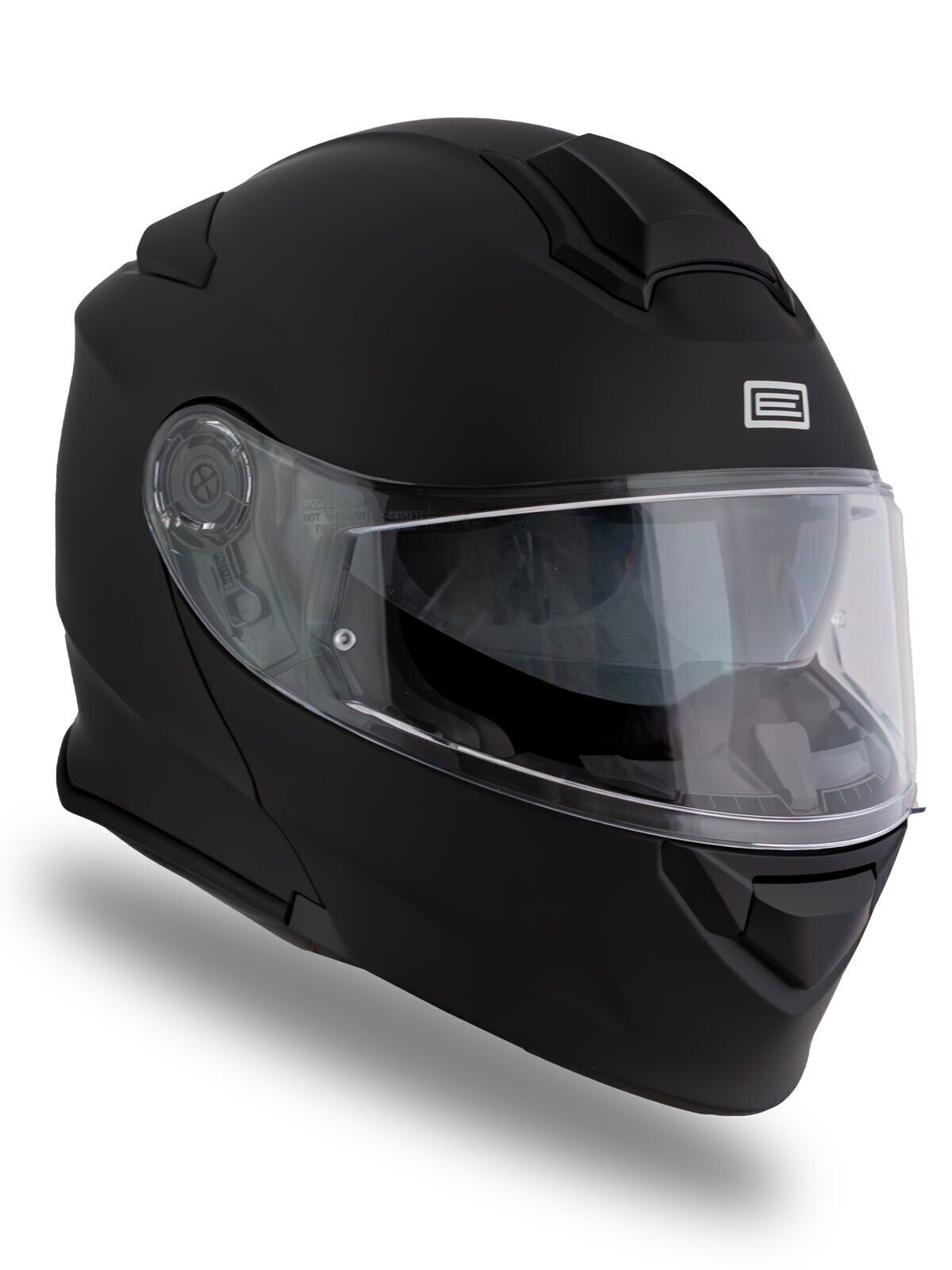 Origine Delta BT Mat Siyah Çene Açılır Kask (Intercomlu-Bluetoothlu Kask) Şeffaf Camlı XL