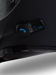 Origine Delta BT Mat Siyah Çene Açılır Kask (Intercomlu-Bluetoothlu Kask) Şeffaf Camlı 2XL