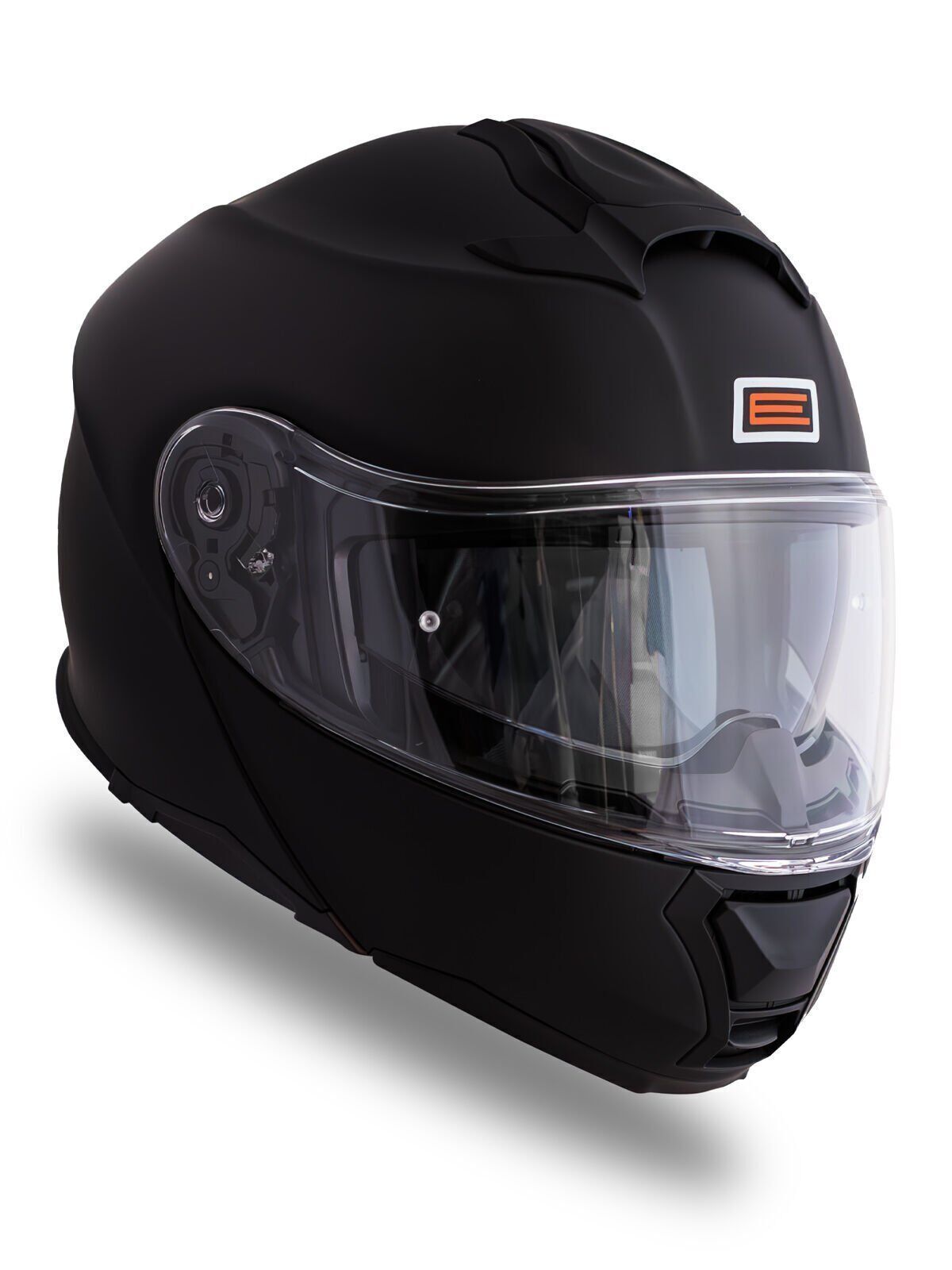 Origine Logic Mat Siyah Güneş Vizörlü Çene Açılır Kask Şeffaf Camlı 2XL