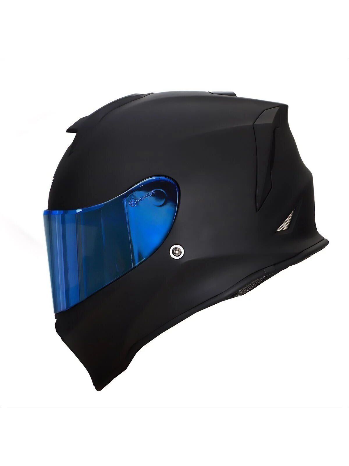 Origine Dinamo Mat Siyah Kask Mavi Camlı XL