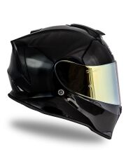 Origine Dinamo Parlak Siyah Kask Sarı Camlı L