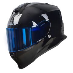 Origine Dinamo Parlak Siyah Kask Mavi Camlı XL