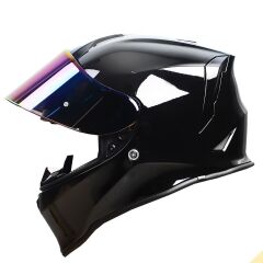 Origine Dinamo Parlak Siyah Kask Gökkuşağı Camlı M