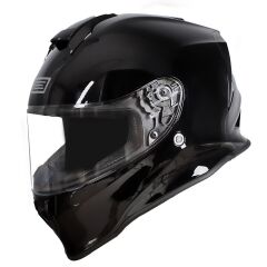 Origine Dinamo Parlak Siyah Kask Şeffaf Camlı XS