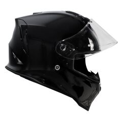 Origine Dinamo Parlak Siyah Kask Şeffaf Camlı XL