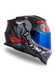 Origine Dinamo Fishuga Siyah-Kırmızı-Gri Kask Mavi Camlı 2XL