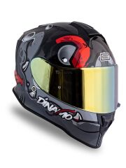 Origine Dinamo Fishuga Siyah-Kırmızı-Gri Kask Sarı Camlı M