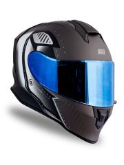 Origine Dinamo Evo Bunker Siyah-Beyaz-Antrasit Kask Mavi Camlı L