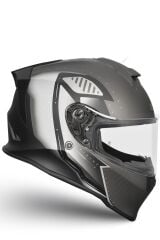 Origine Dinamo Evo Bunker Siyah-Beyaz-Antrasit Kask Şeffaf Camlı XS