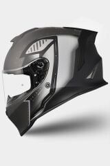 Origine Dinamo Evo Bunker Siyah-Beyaz-Antrasit Kask Şeffaf Camlı XS